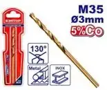 Emtop ETDB130301 | HSS Cobalt Drill Bit 3.0mm M35 5%Co