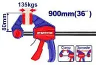 Emtop ECLPQ80361 | Pistol Grip Clamp 80x900mm Heavy-Duty