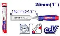 Emtop EWCL2501 | Chisel 25mm Wooden Handle