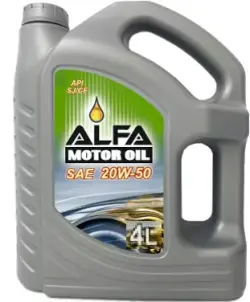 Alfa 20w50 | Motor ýagy 4L ýokary temperaturada gorag