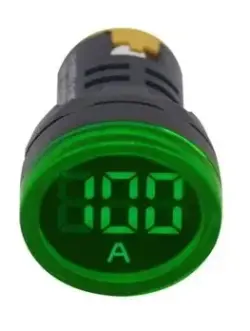 GWEST 22-AS-Y | Амперметр Ø22мм 100А Зелёный Дисплей