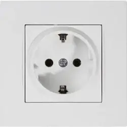 MUTLUSAN 2220 600 0201 | Заземленная розетка белая