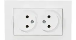 MUTLUSAN 2220 203 0201 | Iki Taraply Ak Rozetka Yer Baglanyşyksyz