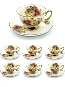 MAR MAR-1148 | Tea Cup with Saucer Premium Ceramic