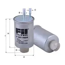 Топливный фильтр FİL FİLTRE ZP 8087 FMBM