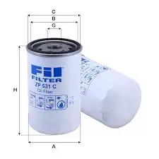 FİL FİLTRE OIL FILTER ZP 531 C High-Performance Filter