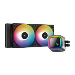 DeepCool LCDCLS520 | Система жидкостного охлаждения 240 мм, 2 RGB вентилятора