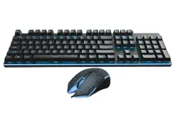 RAPOO KBMRAV100S | Oýun Klawiatura Syçanjyk Toplumy Simli Yşyklandyrylan Gara