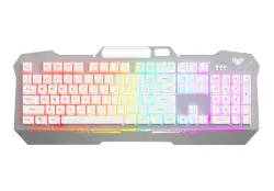 AULA F3010 | Проводная игровая клавиатура с подсветкой ENG/RUS Белая