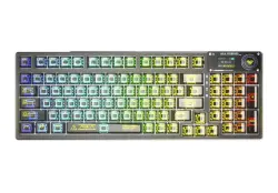 AULA F98PRO | Gaming Keyboard Wired/Wireless/BT Transparent Black