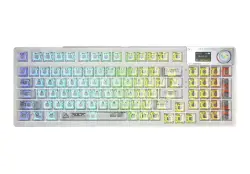 Aula KBAF98PWH | Oýun klawiaturasy simli simsiz BT 2.4GHz yşyklandyryş