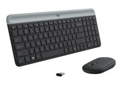 Logitech KBLMK470 | Беспроводной комплект клавиатура и мышь ENG-RUS Черный