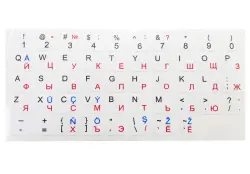 GOOD QUALITY KBSTBQWH | Klawiatura Stiker RUS-ENG-TM Ak