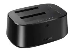 UGREEN DSUGCM198 | Iki diskli Dock stansiýasy 2.5"/3.5" HDD USB 3.0