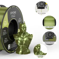 ERYONE FILERUSPLASIL | 3D Printer Sapagy 1,75mm Ultra Silk PLA Kümüş