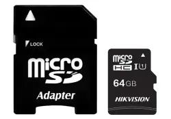 HIKVISION MICSDHV64GBC10 | Карта памяти MicroSD 64ГБ Class 10 92МБ/с + адаптер