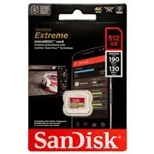 SanDisk MICSDSA512GSDSQXAV-512G-GN6MN | microSD kart 512GB 190MB/s Extreme