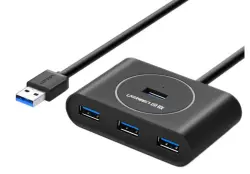 UGREEN UHUBUGCR113 | USB Hub 4xUSB 3.0 1m Gara