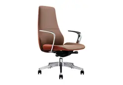 NOEL OCHNCALMBR | Ofis oturgyjy deri goňur berk goltuk 3-nji klas gazlift