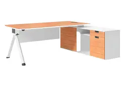 NOEL ODNYDA1816WH | Müdiri Ofis Stoly 1800x1600x750 mm Ýalyn Ak