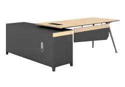 NOEL ODNTDF201816 | Ofis stoly 2000x1800x1600 mm akçaağaç+çal