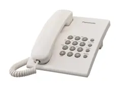 Panasonic KX-TS500MXW | Simli Telefon Ekransyz Ak