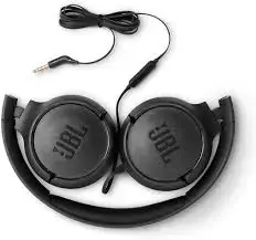 JBL TUNE 500 | Wired Headphones On-Ear PU Leather Black