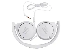 JBL TUNE 500 | Проводные наушники накладные искусственная кожа белые