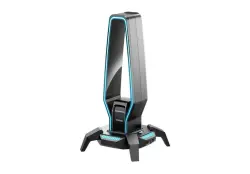 Yesido HB25 | Держатель для наушников AUX 3xUSB2.0 RGB Черный