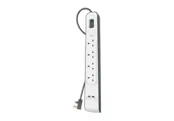 Belkin SPBEL4P2U | Tok goraýjy 4 rozetka 2 USB 2m