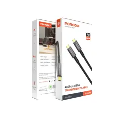 Porodo CBLPORPDWCC240W | USB-C kabel 240W 40Gbps dokma 1,8m