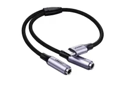 UGREEN ADUGREENAV144 | Type-C-dan Iki AUX Adapteri 25 sm