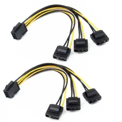 Generic ADVG2MOLTO8P | VGA kart üçin elektrik adapteri 2x Molex-dan 8-pin-e