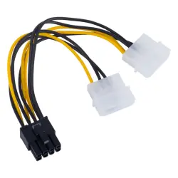 ADAPTER POWER ADCG8PTO16P | VGA Card Power Adapter 8-pin to 2x 8-pin