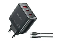 YESIDO YC144C | Зарядное устройство 65Вт GaN быстрая зарядка 1xUSB 2xType-C