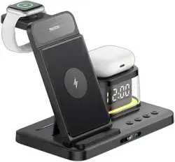 Yesido DS25 | Simsiz Zarýadka Enjamy 15W RGB Gara Açyk