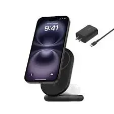 Belkin CHRGRBEL2IN1 | Wireless Charging Stand 15W Qi2 Foldable