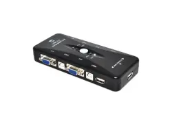 KVM KVMVGAKVM41UA4P | KVM-переключатель 4 порта VGA/USB с кабелями