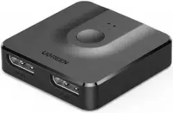 UGREEN SWITCHUG60622 | Переключатель DisplayPort 2xDP Вход 1xDP Выход 4K 60Гц