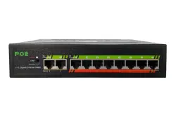 NETP NETP8GIGA | Tor Switch 8+2 Port PoE 15.4W