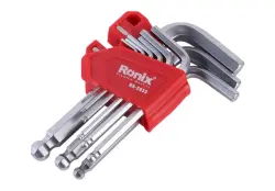 Ronix RH-2033 | Набор шестигранных ключей 9 шт хром-ванадий