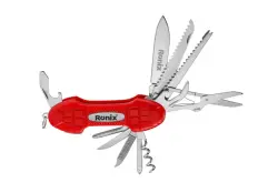 Ronix RH-1192 | Köp Funksiýaly Pyçak 10 Gural Poslamaýan Polat