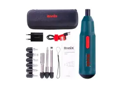 Ronix SDRO8590 | Аккумуляторная отвертка 3,6В 9 насадок