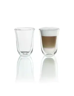 DeLonghi DLSC312 | Latte Glasses 220ml 2 pcs Heat-Resistant