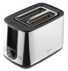 Ardesto T-K200 | Тостер 800Вт 2-отделения 7 программ Черный+Серебристый