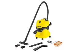 KARCHER WD4 | Автопылесос 1000Вт Стальной Бак 20л