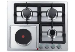 Haier HOB HCC406EGS-D2 | Ýaýdan Gaz Paneli 4 Ojak Kümüş