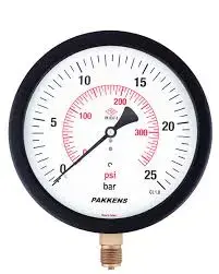 Pakkens 0631001214 | Pressure Gauge Ø63mm G1/4"B 0-250 bar-psi