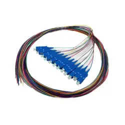 SC 48417100FBAZ | Fiber Optic Pigtail OS2 SC Male 9/125 1m Multicolor