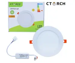 CTORCH 153.09.E01.L01.CTORCH029 | LED Panel Light 12W 6500K Slim Round